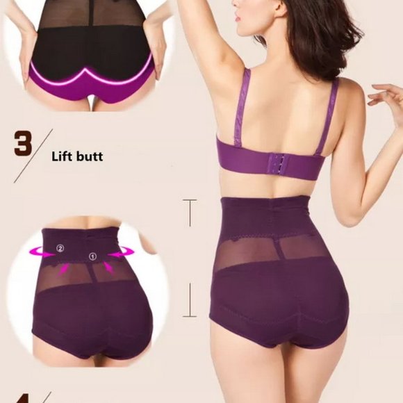 Butt Lifter Shapewear, Double Tummy Control Panty, Hi-Waist Short, 2-Pack - Picture 6 of 8
